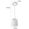 Charging eye-protecting desk lamp, pen holder lamp, mobile phone stand, student reading lamp, charging desk, dormitory bed book lamp Application Scenario